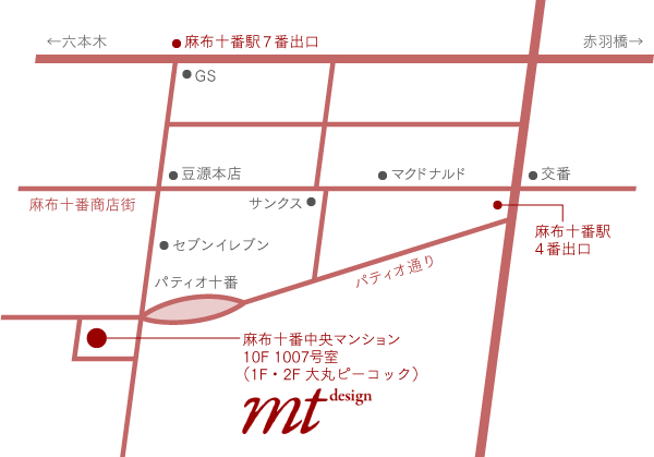 株式会社エムティデザイン 拡大地図